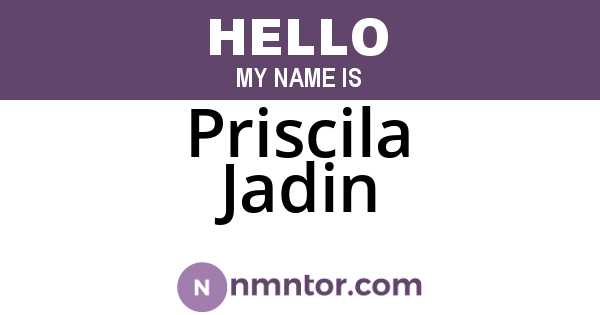Priscila Jadin
