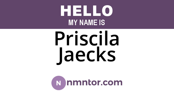 Priscila Jaecks