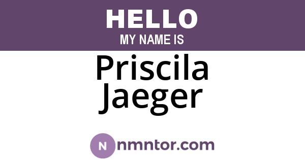 Priscila Jaeger