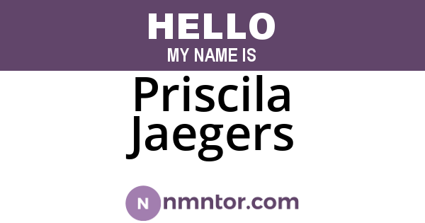 Priscila Jaegers