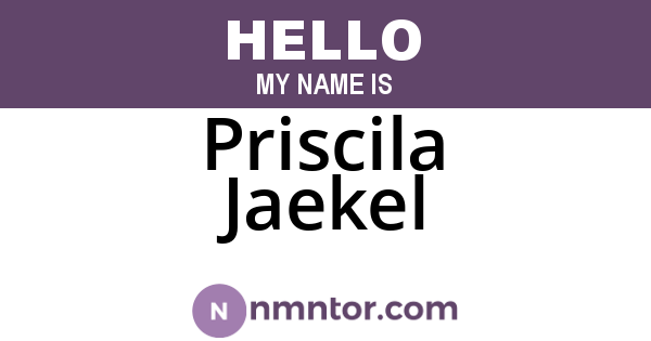 Priscila Jaekel