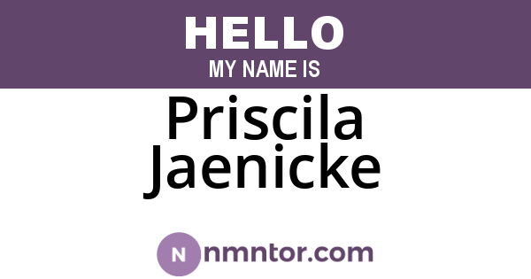 Priscila Jaenicke