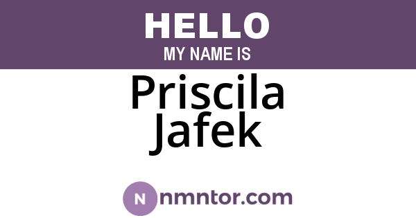 Priscila Jafek