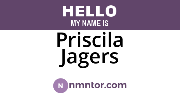 Priscila Jagers