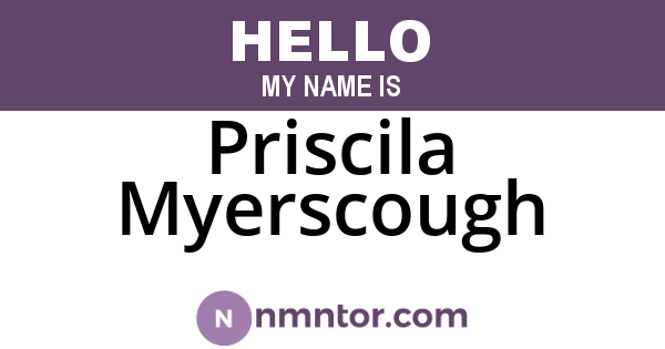 Priscila Myerscough