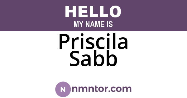 Priscila Sabb