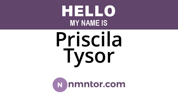 Priscila Tysor