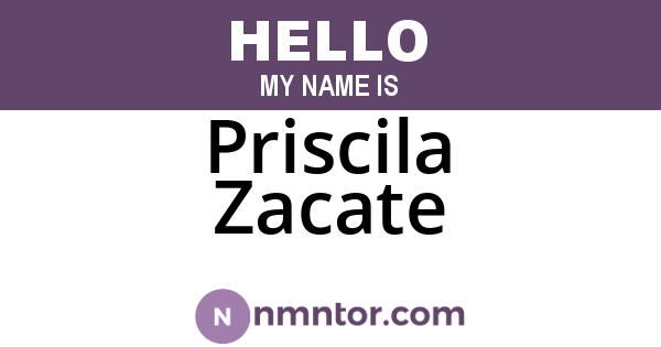 Priscila Zacate