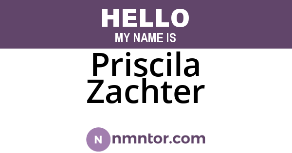Priscila Zachter