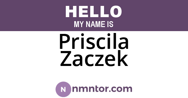 Priscila Zaczek