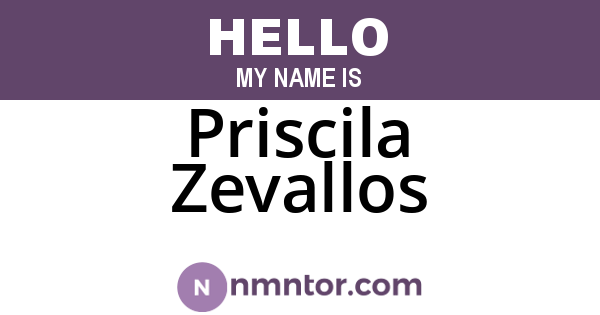 Priscila Zevallos