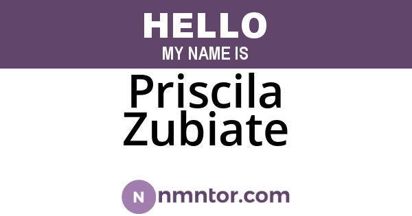 Priscila Zubiate