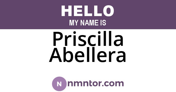 Priscilla Abellera