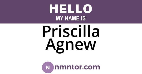 Priscilla Agnew