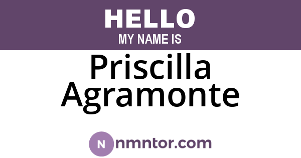 Priscilla Agramonte