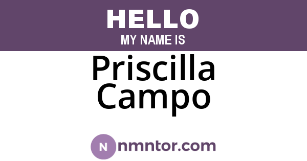 Priscilla Campo