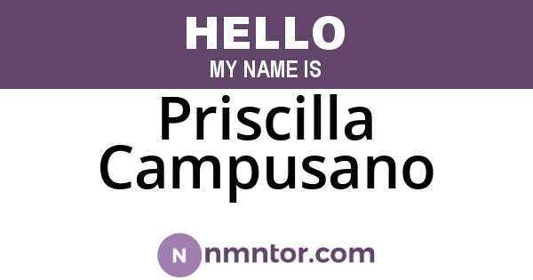 Priscilla Campusano