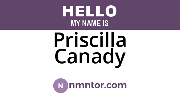 Priscilla Canady