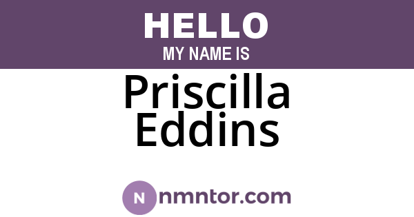 Priscilla Eddins
