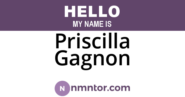 Priscilla Gagnon