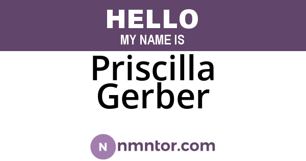 Priscilla Gerber