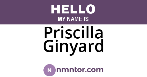 Priscilla Ginyard