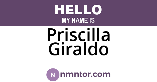 Priscilla Giraldo