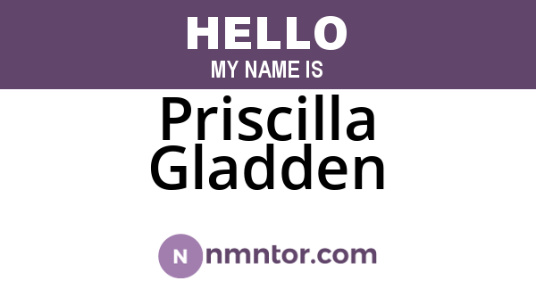 Priscilla Gladden