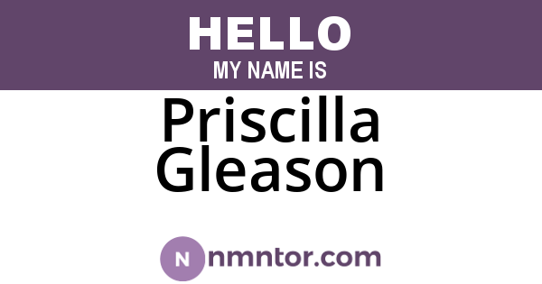 Priscilla Gleason