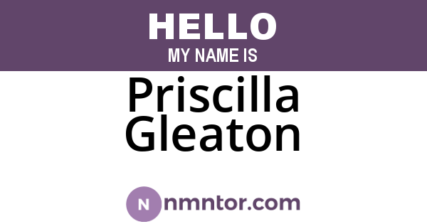 Priscilla Gleaton