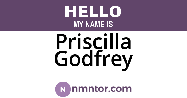 Priscilla Godfrey