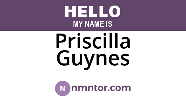Priscilla Guynes
