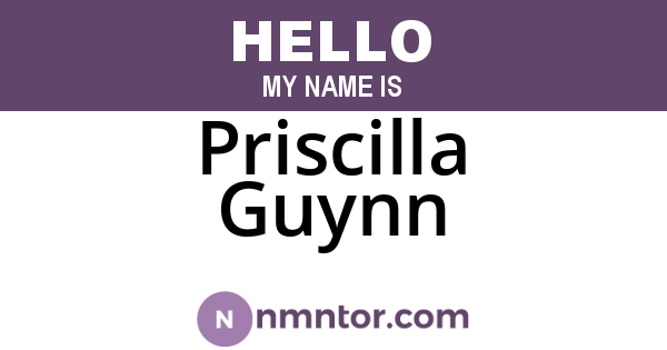 Priscilla Guynn