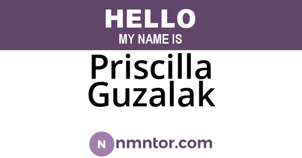 Priscilla Guzalak