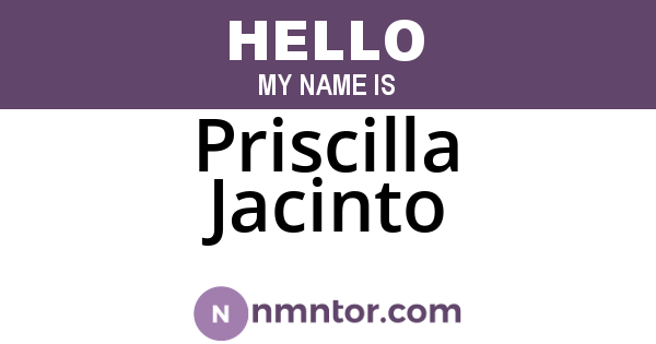 Priscilla Jacinto