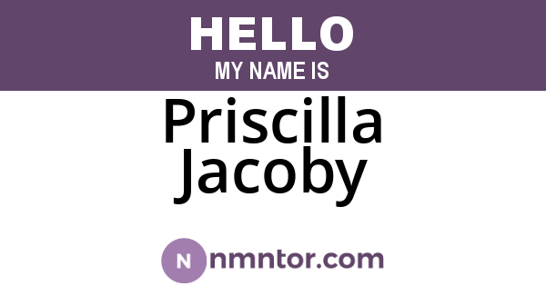 Priscilla Jacoby