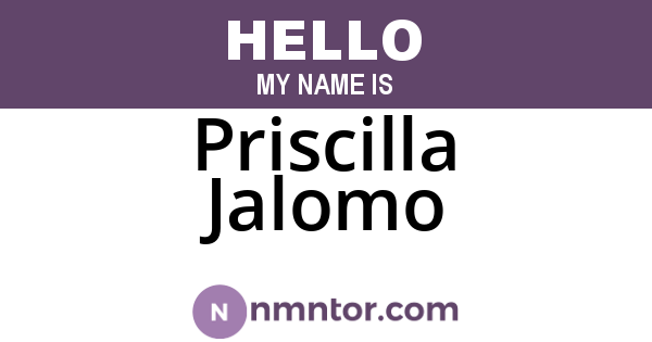 Priscilla Jalomo
