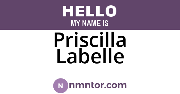 Priscilla Labelle