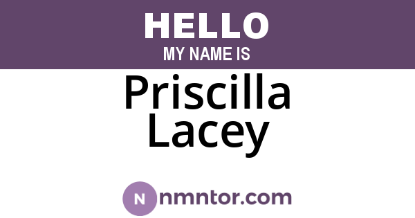 Priscilla Lacey
