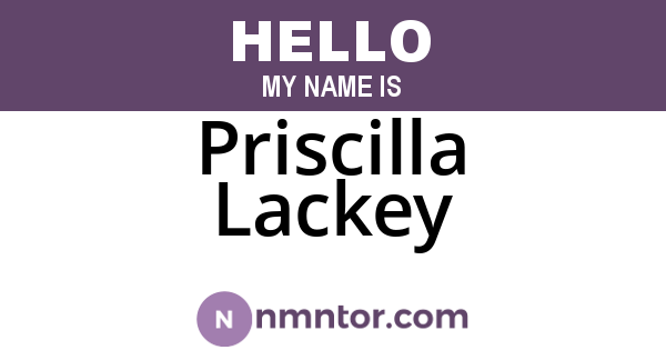 Priscilla Lackey