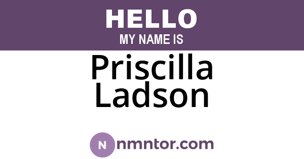 Priscilla Ladson