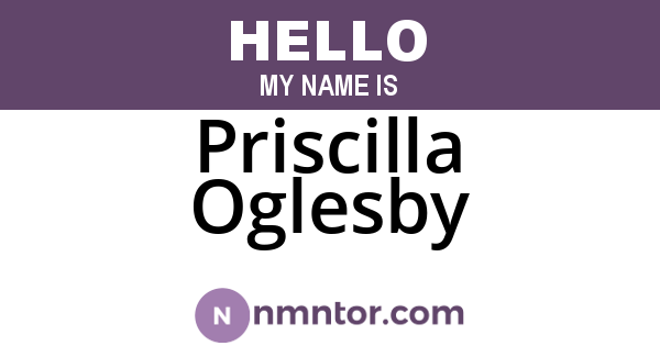 Priscilla Oglesby