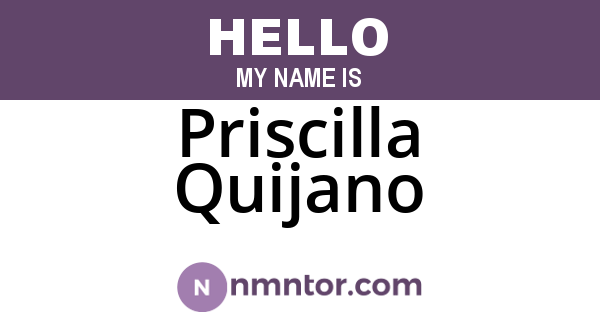Priscilla Quijano