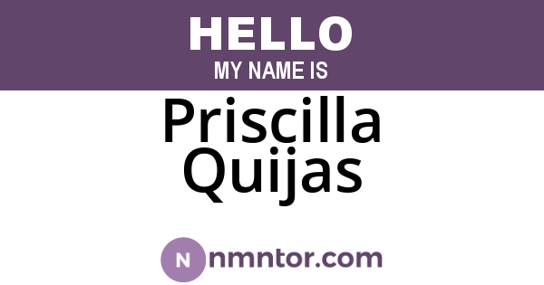Priscilla Quijas