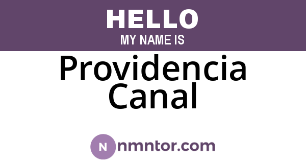 Providencia Canal