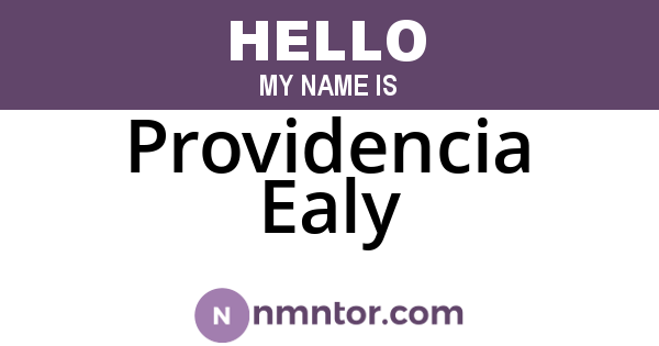 Providencia Ealy