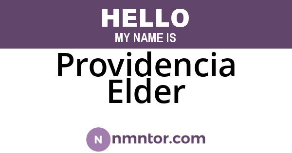 Providencia Elder