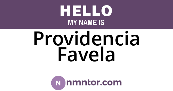 Providencia Favela