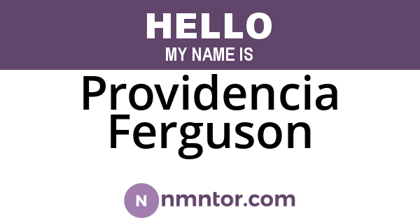 Providencia Ferguson