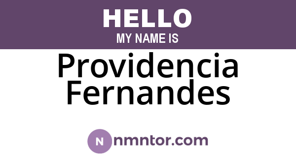 Providencia Fernandes